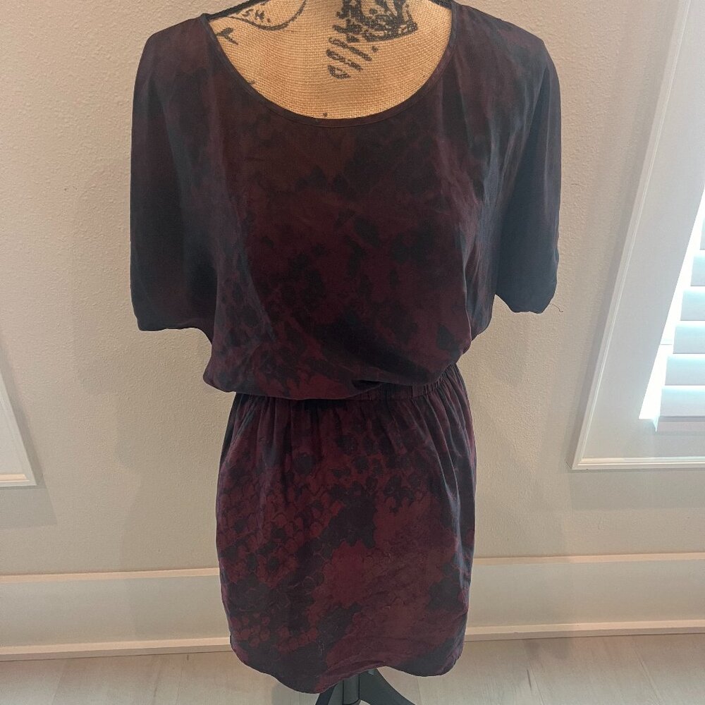 Burgundy Boat Neck Dress - Express